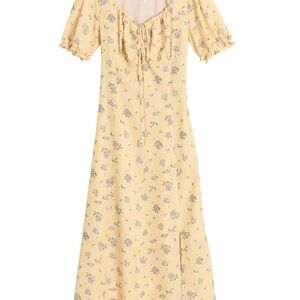 Magnolia FLORAL YELLOW MIDI DRESS 💛